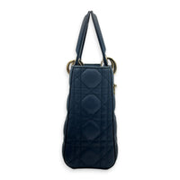 Lady Dior Small Gradient Blue Top Handle Bag in Lambskin, Gold hardware