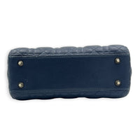 Lady Dior Small Gradient Blue Top Handle Bag in Lambskin, Gold hardware