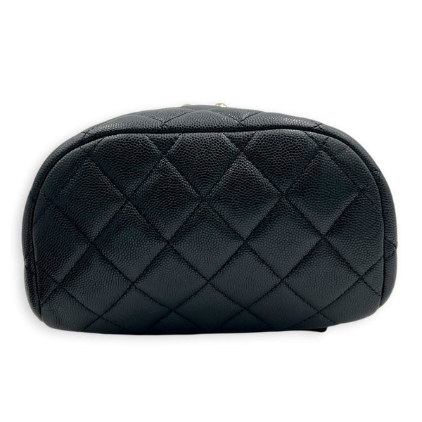 Urban Spirit Backpack Black in Caviar Leather, Gold hardware