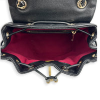 Urban Spirit Backpack Black in Caviar Leather, Gold hardware