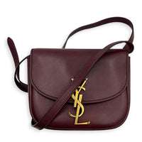 Kaia Red Crossbody Bag in Calfskin, Gold hardware
