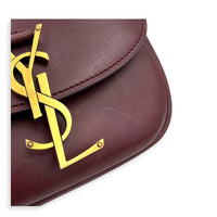Kaia Red Crossbody Bag in Calfskin, Gold hardware