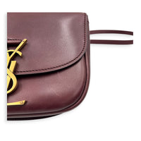 Kaia Red Crossbody Bag in Calfskin, Gold hardware