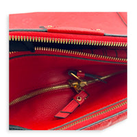 Marais Top Handle Bag Red in Empreinte Leather, Gold hardware