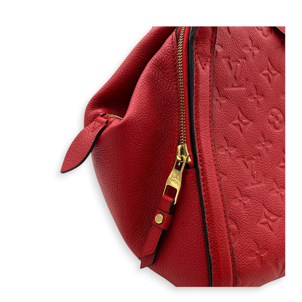 Marais Top Handle Bag Red in Empreinte Leather, Gold hardware