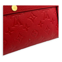 Marais Top Handle Bag Red in Empreinte Leather, Gold hardware