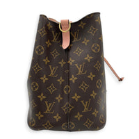 NeoNoe Bucket Bag MM Brown in Monogram Coated Canvas, Gold hardware