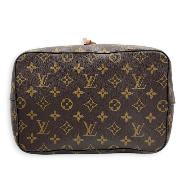 NeoNoe Bucket Bag MM Brown in Monogram Coated Canvas, Gold hardware