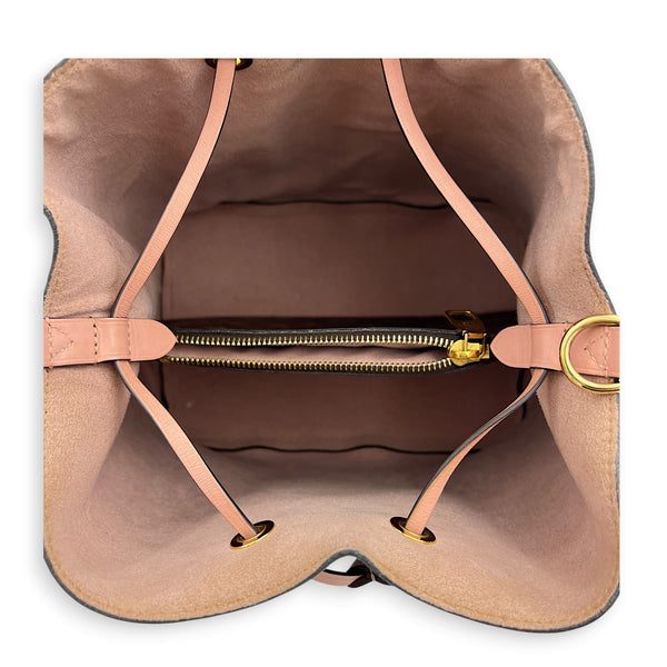 NeoNoe Bucket Bag MM Brown in Monogram Coated Canvas, Gold hardware
