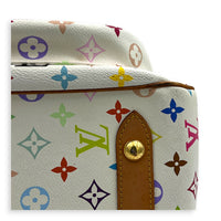 Logo Top Handle Bag Multi-colour in Coated Canvas, Gold hardware