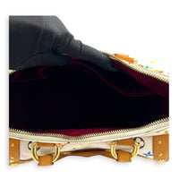Logo Top Handle Bag Multi-colour in Coated Canvas, Gold hardware