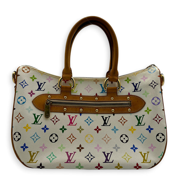 Logo Top Handle Bag Multi-colour in Coated Canvas, Gold hardware