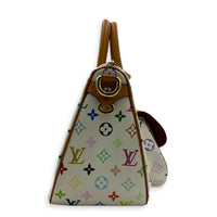 Logo Top Handle Bag Multi-colour in Coated Canvas, Gold hardware