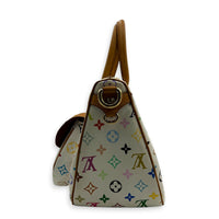 Logo Top Handle Bag Multi-colour in Coated Canvas, Gold hardware