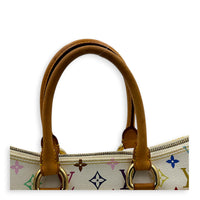 Logo Top Handle Bag Multi-colour in Coated Canvas, Gold hardware