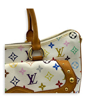 Logo Top Handle Bag Multi-colour in Coated Canvas, Gold hardware
