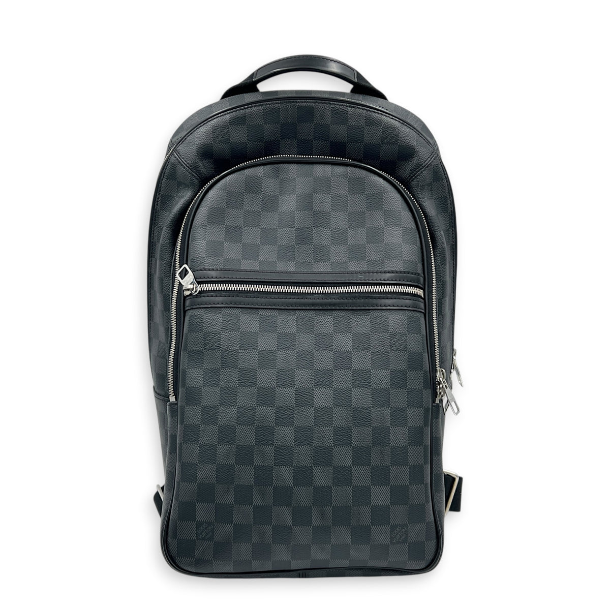 Micheal  Backpack Damier Graphite in Coated Canvas, Silver hardware