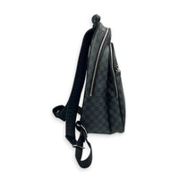 Micheal  Backpack Damier Graphite in Coated Canvas, Silver hardware