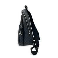 Micheal  Backpack Damier Graphite in Coated Canvas, Silver hardware