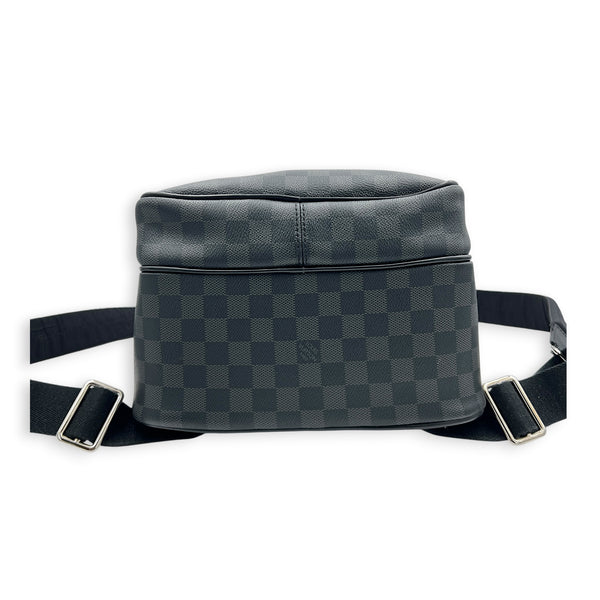Micheal  Backpack Damier Graphite in Coated Canvas, Silver hardware