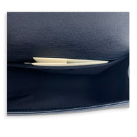 Boy Shoulder Bag Medium Blue in Calfskin, Ruthenium hardware