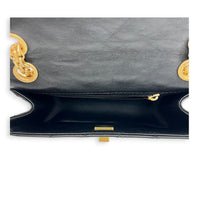 2.55 Shoulder Bag Small Black, Antique Brass hardware