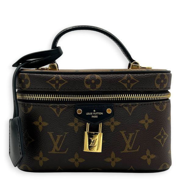 Nice Vanity Bag Nano  Monogram in Monogram Coated Canvas, Gold hardware