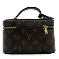 Nice Vanity Bag Nano  Monogram in Monogram Coated Canvas, Gold hardware