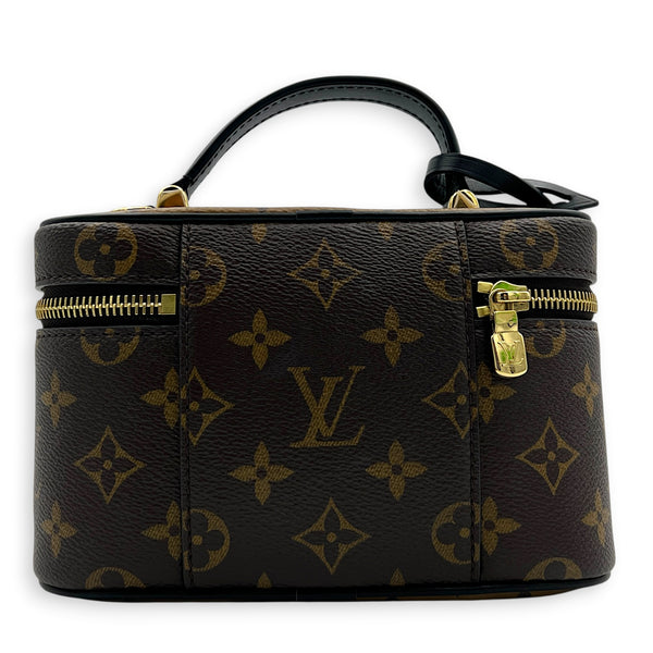 Nice Vanity Bag Nano  Monogram in Monogram Coated Canvas, Gold hardware
