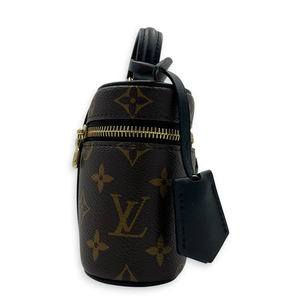 Nice Vanity Bag Nano  Monogram in Monogram Coated Canvas, Gold hardware