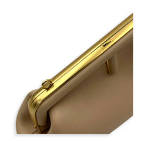First Clutch Small Beige in Nappa Leather, Gold hardware