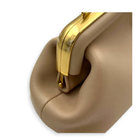 First Clutch Small Beige in Nappa Leather, Gold hardware