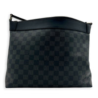 Mick PM Damier Graphite Messenger in Coated Canvas, Silver hardware