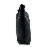 Mick PM Damier Graphite Messenger in Coated Canvas, Silver hardware