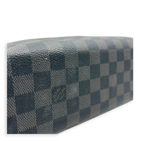 Mick PM Damier Graphite Messenger in Coated Canvas, Silver hardware