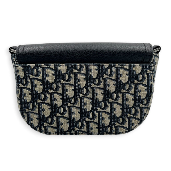 Oblique Shoulder Bag Blue Dior Oblique Jacquard in Jacquard, Silver hardware