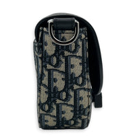 Oblique Shoulder Bag Blue Dior Oblique Jacquard in Jacquard, Silver hardware