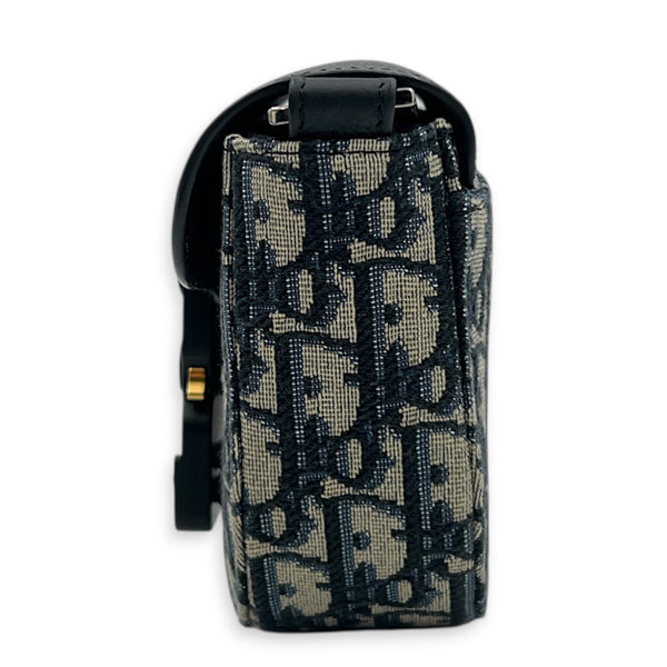 Oblique Shoulder Bag Blue Dior Oblique Jacquard in Jacquard, Silver hardware