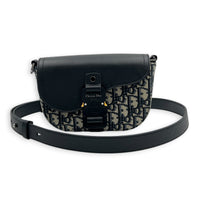 Oblique Shoulder Bag Blue Dior Oblique Jacquard in Jacquard, Silver hardware