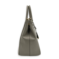Galleria Beige Top Handle Bag in Saffiano Leather, Gold hardware