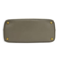 Galleria Beige Top Handle Bag in Saffiano Leather, Gold hardware