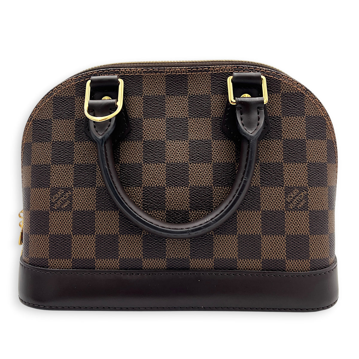 Alma Top Handle Bag BB Ebene, Gold hardware