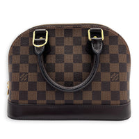 Alma Top Handle Bag BB Ebene, Gold hardware