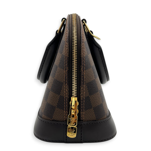 Alma Top Handle Bag BB Ebene, Gold hardware