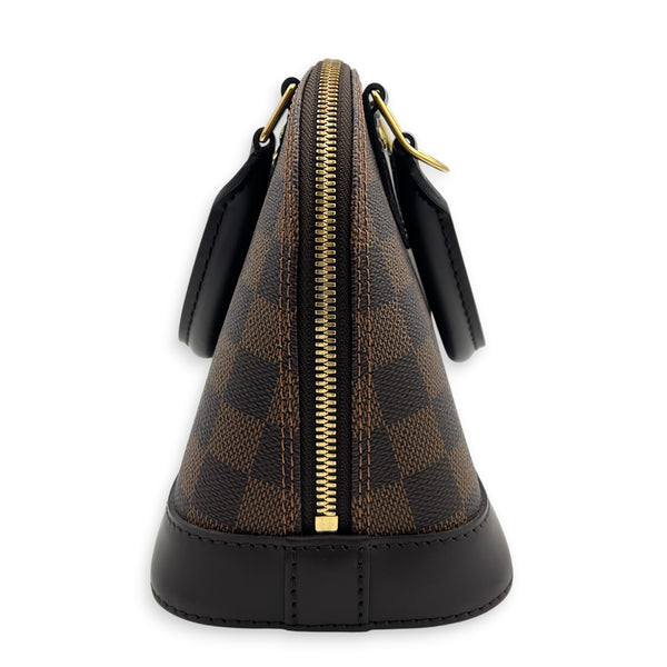 Alma Top Handle Bag BB Ebene, Gold hardware
