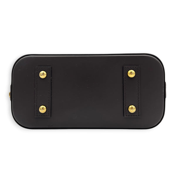Alma Top Handle Bag BB Ebene, Gold hardware