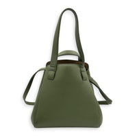 Hammock Nugget Green Top Handle Bag in Calfskin, Gold hardware