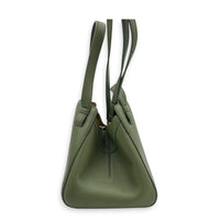 Hammock Nugget Green Top Handle Bag in Calfskin, Gold hardware