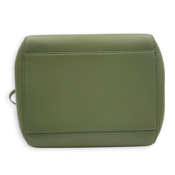 Hammock Nugget Green Top Handle Bag in Calfskin, Gold hardware