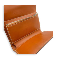 Kelly Depliant Fauve Wallet in Barenia, Palladium hardware